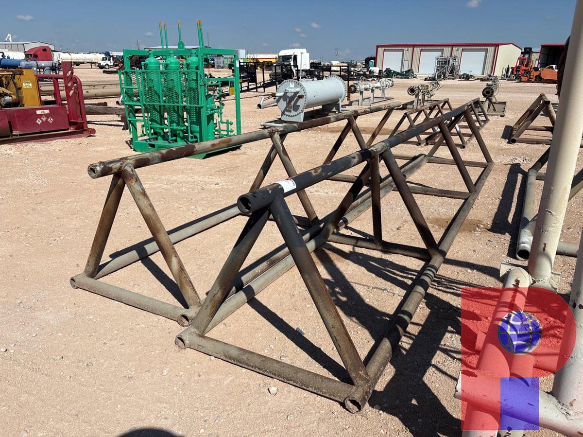 Used (2) 21’8” X 40” TRIANGLE PIPE RACKS