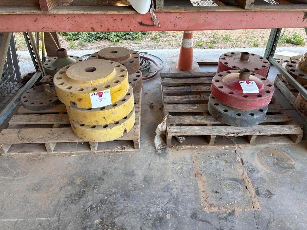 Used (12) assorted landing flanges
