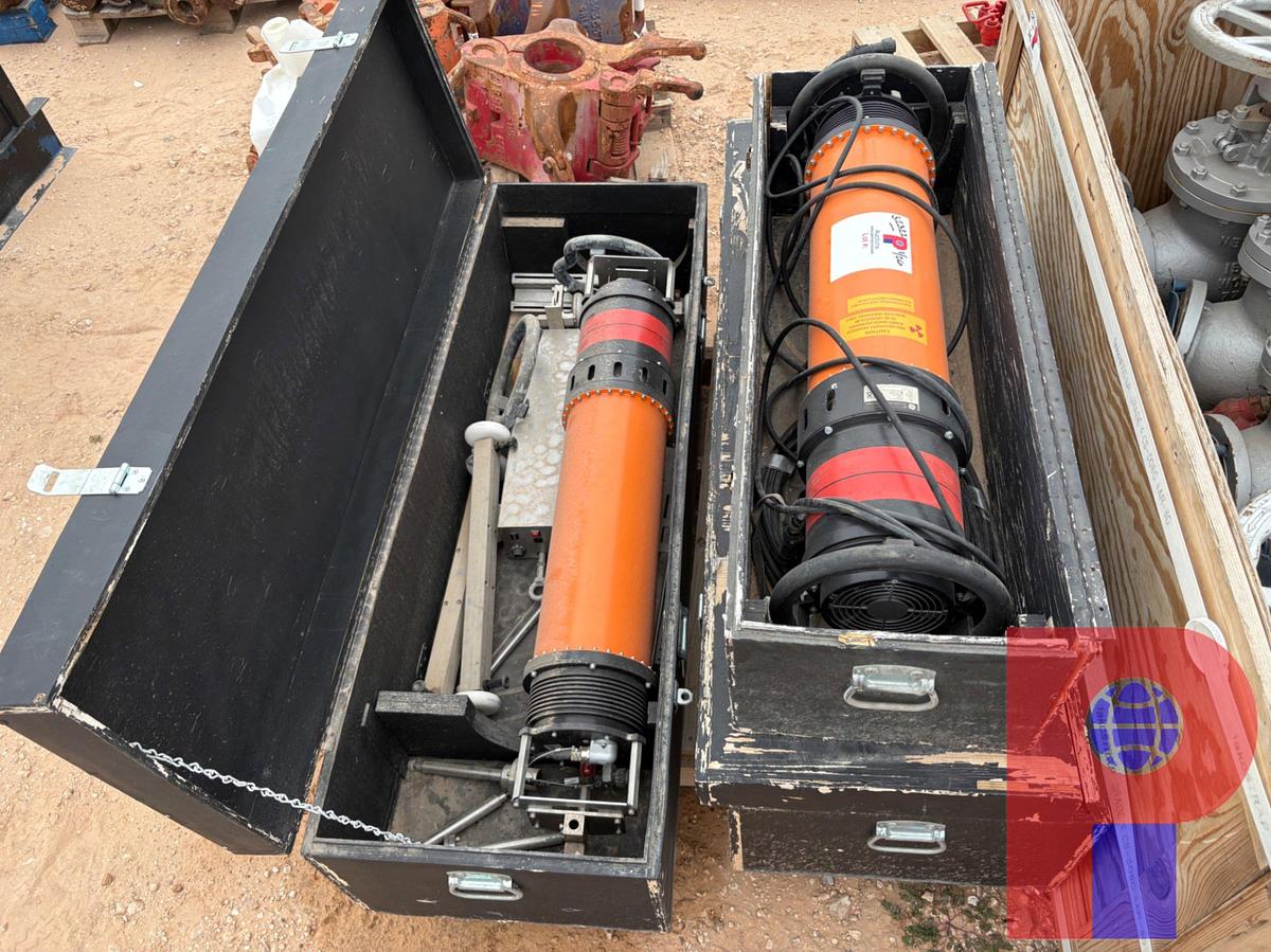 Used (2) GE SENSING & INSPECTION TECHNOLOGIES ERESCO 52MF4 PORTABLE X-RAY UNITS, PANORAMIC TUBE HEADS