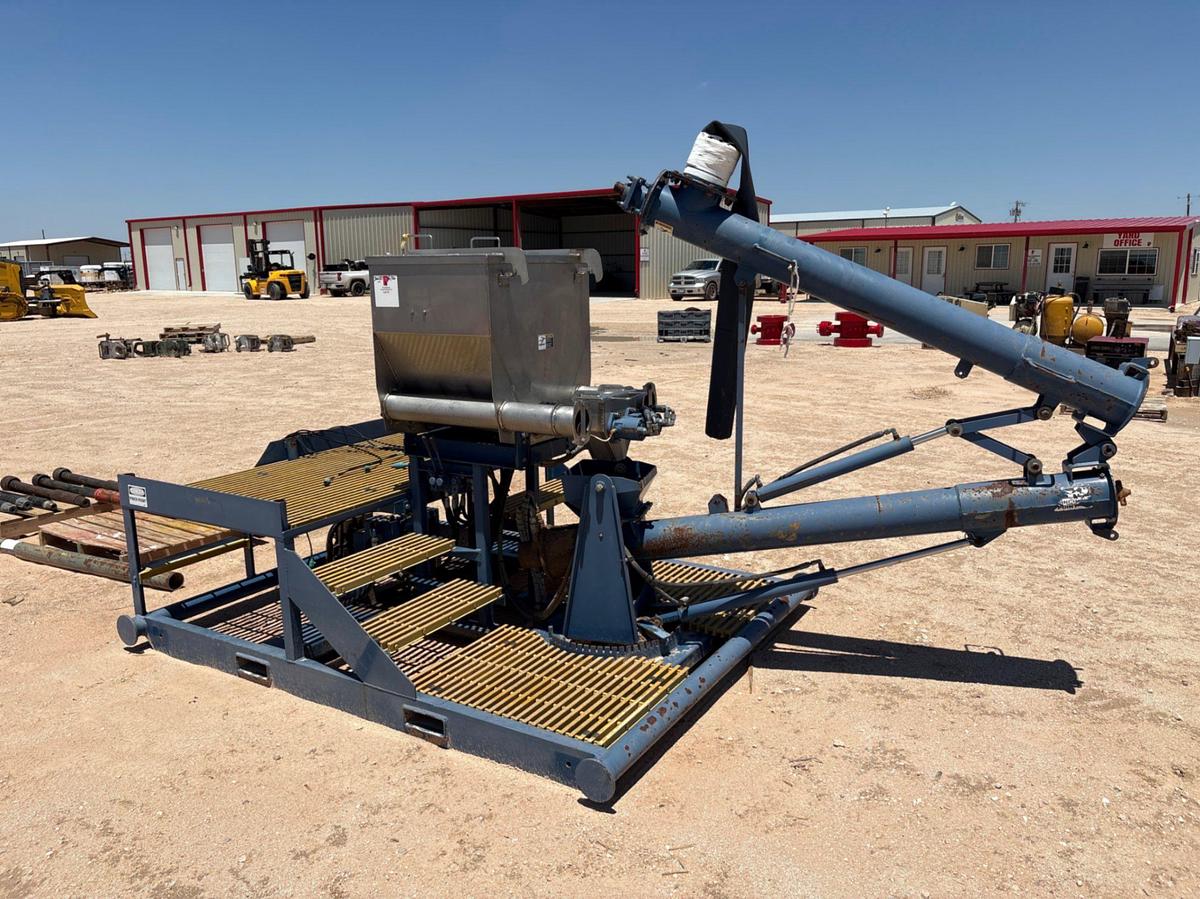 Used Hydraulic auger & hopper unit, skidded