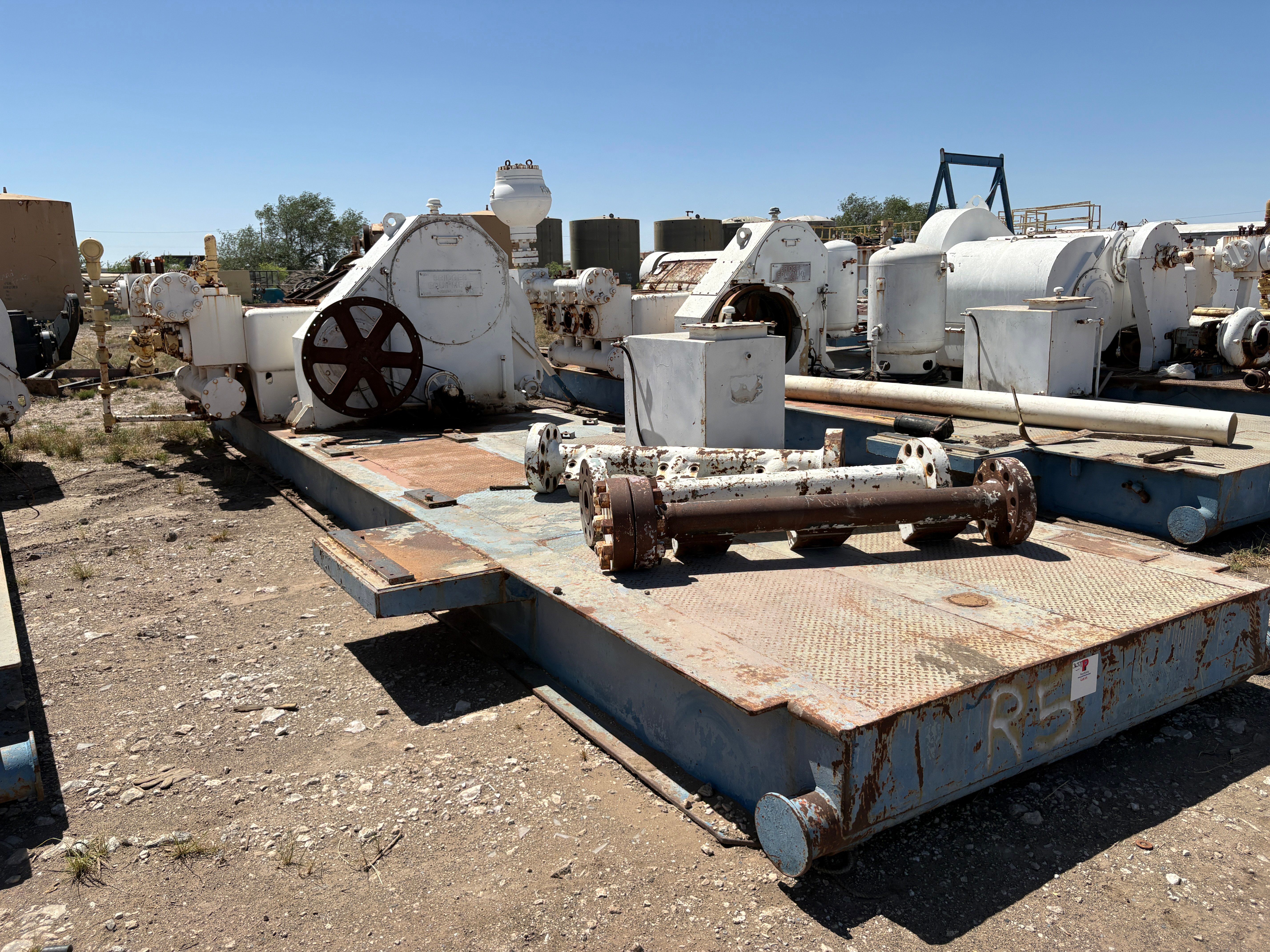 Used Gardner Denver pz9 triplex mud pump, mtd on 35’ x 12’ skid