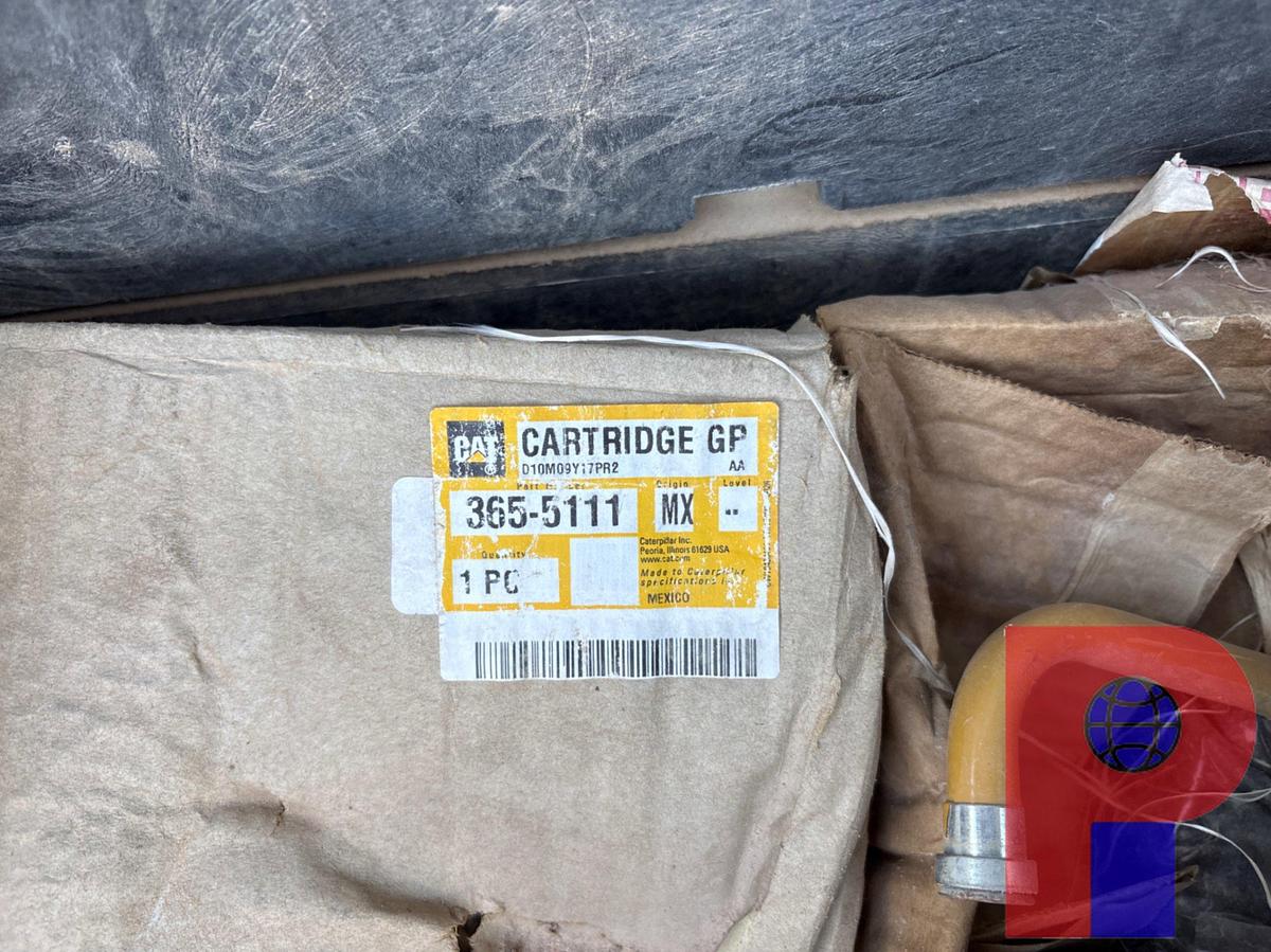 Used CRATE OF ASSORTED CAT ENGINE PARTS