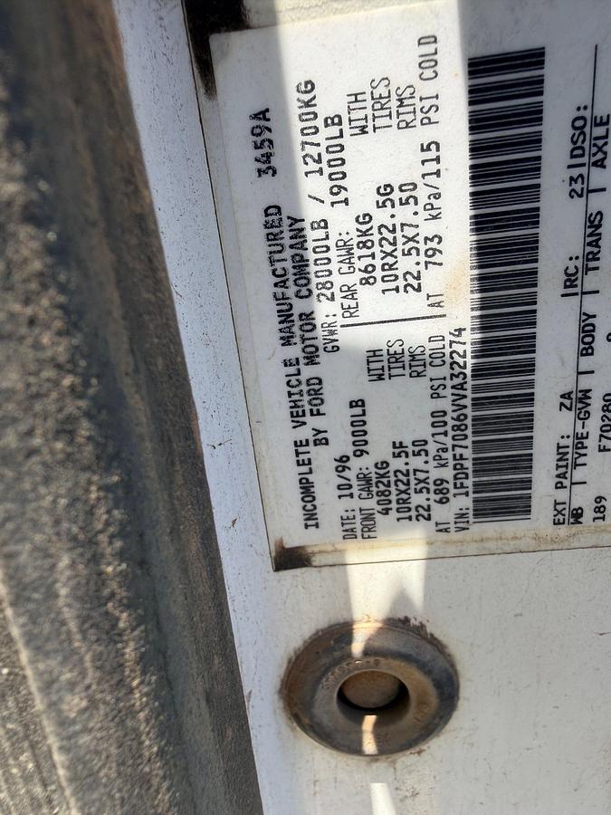 Used 1997 FORD F-650 SUPER DUTY
