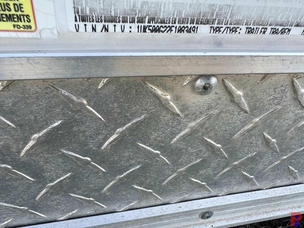 Used 2015 INTERSTATE MFG. 16' T/A ENCLOSED BUMPER PULL CREW TRAILER