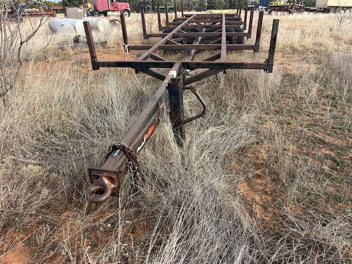 Used 1998 SHOPBUILT 32’ Tandem Dual Wheel Pipe Trailer