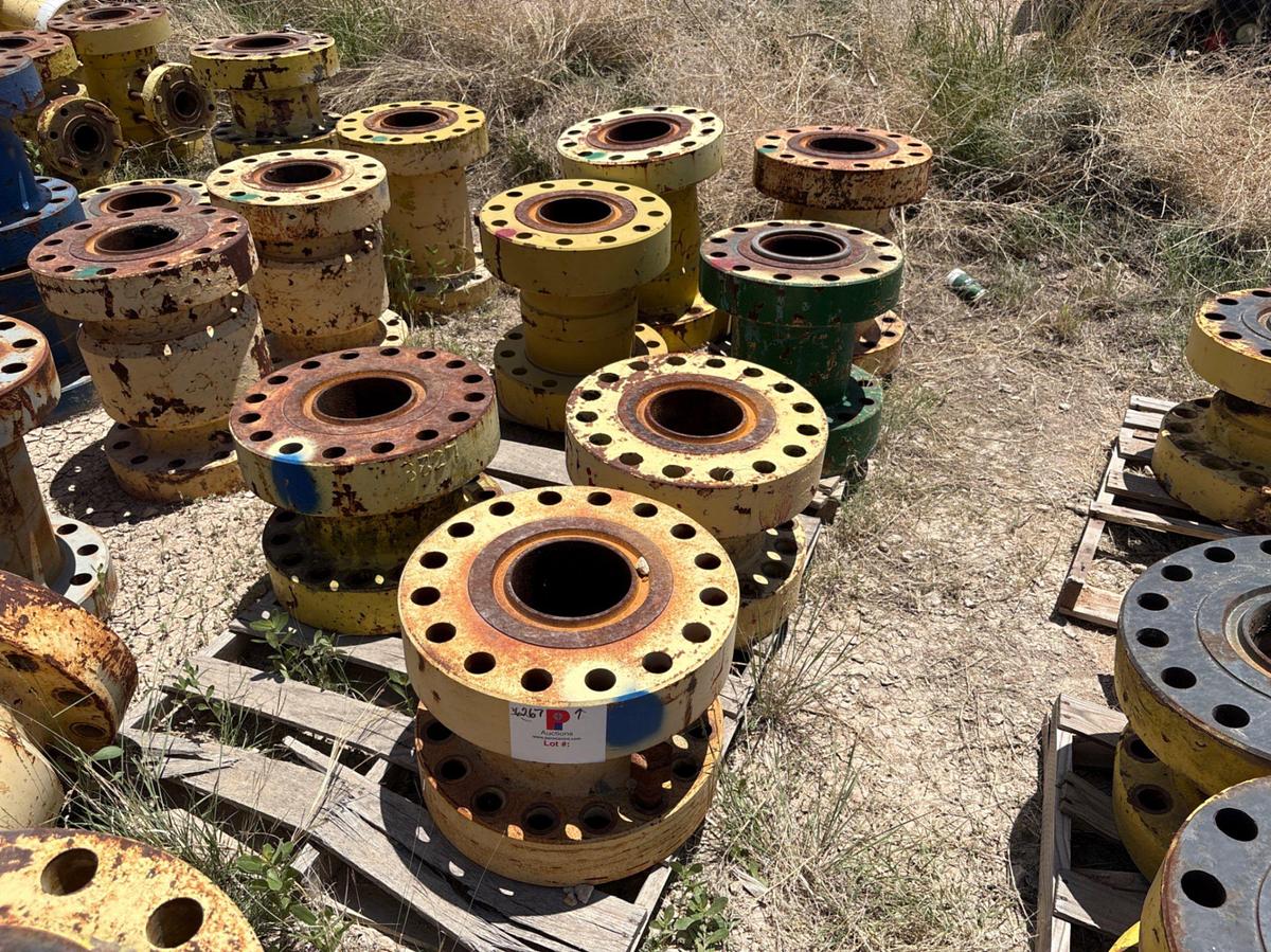 Used (7) assorted 7-1/16” spacer spools