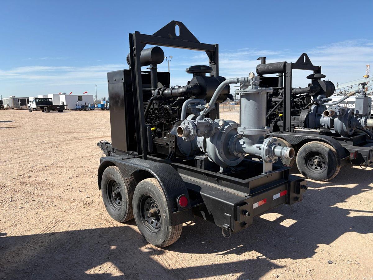 Used Pioneer prime series 6X4X17 cent pump mtd on t/a bumper pull trailer