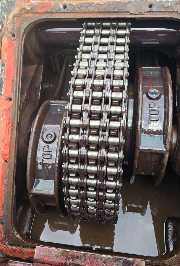 Used GARDNER DENVER FCFXXU 5x8 DUPLEX MUD PUMP P/B DEUTZ 131-HP DIESEL ENGINE SKIDDED