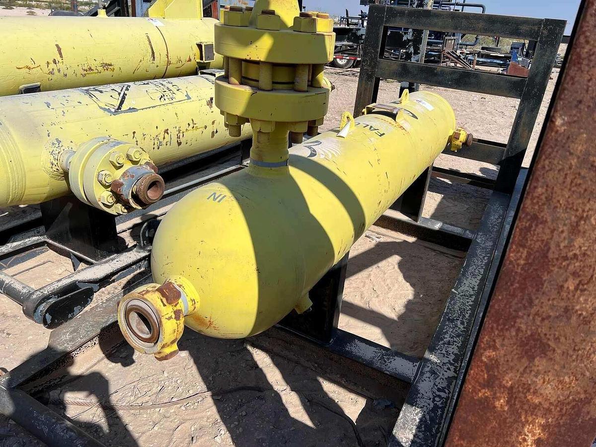 Used SKID MTD 18” X 8’ 5800PSI VERTICAL SAND SEPARATOR