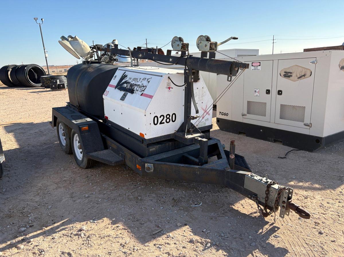 Used 2008 MAGNUM TRAILERS MLT4200 T/A BUMPER PULL 19KW LIGHT TOWER COMBO TRAILER