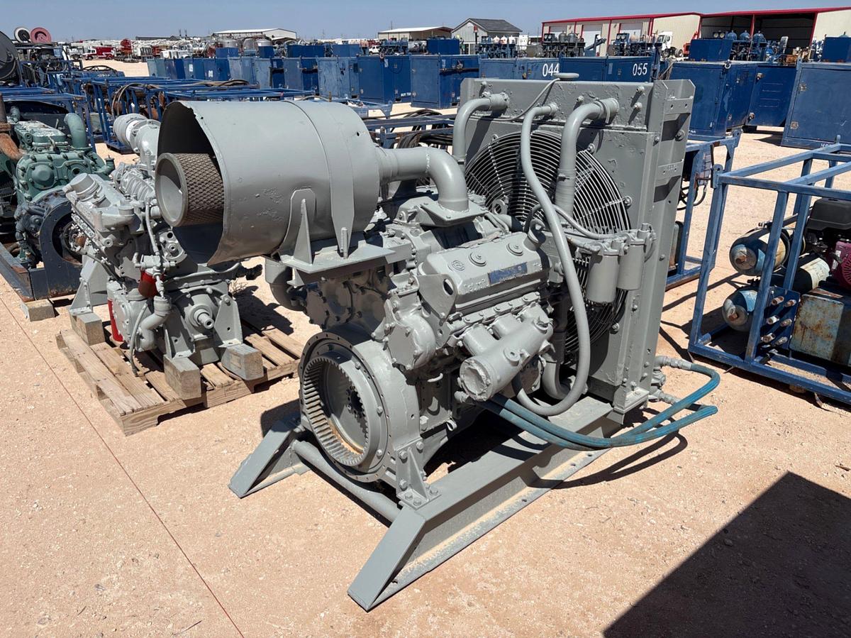 Used Detroit diesel 6V92 engine w/ radiator