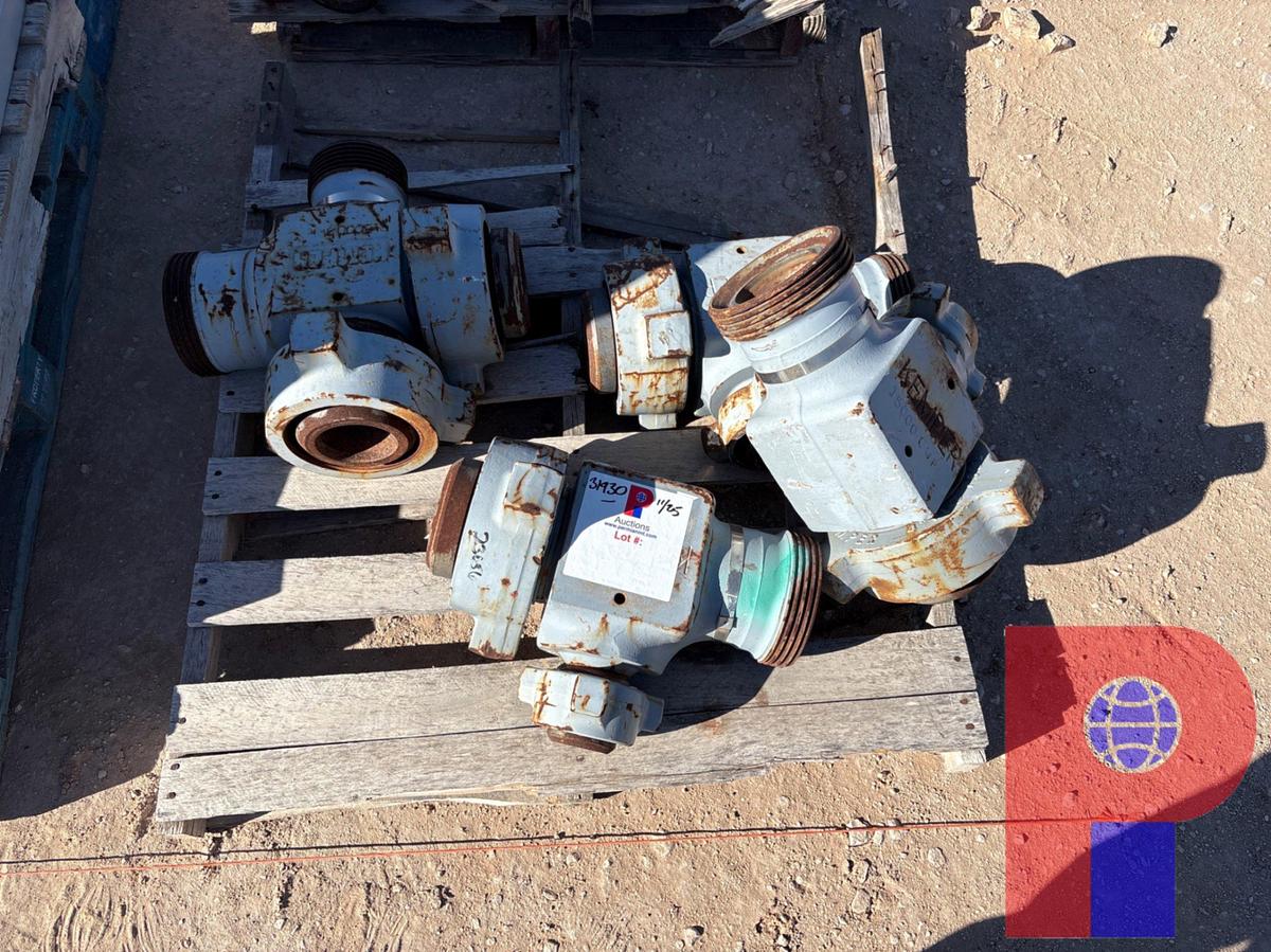 Used (3) KEMPER 2” X 4” 1502 “T” FITTINGS & (1) KEMPER 4” 1502 CROSS