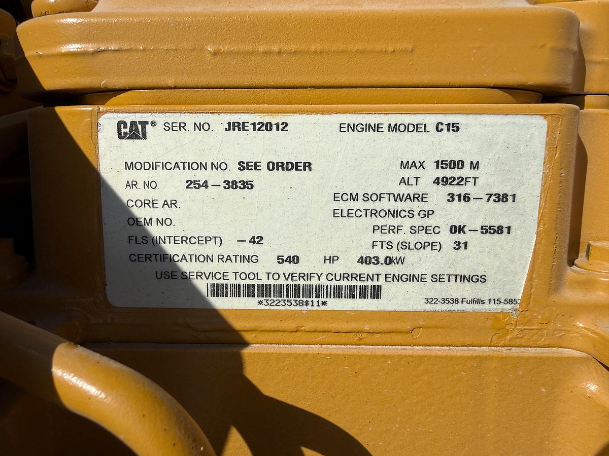 Used Tulsa triplex TT-560 triplex pump unit, skidded