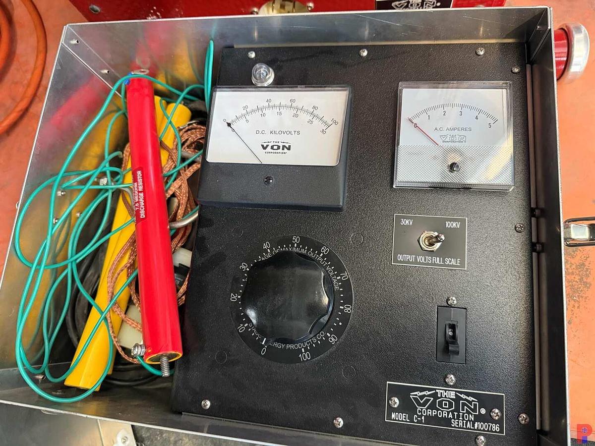 Used THE VON PORTABLE 100,000 VOLT D.C. TESTER (UNUSED)