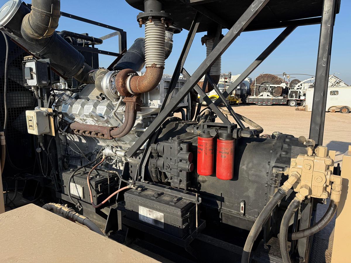 Used 2013 GARDNER DENVER GD-2250T 10K WP TRIPLEX PUMP (UNUSED REBUILD) P/B MTU 12V2000 1005-HP, SKIDDED