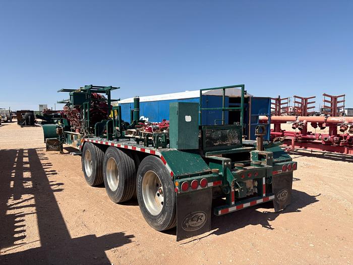 Used 2007 PEERLESS CH-42-3A 3-AXLE PUMP TRAILER CHASSIS W/ CUMMINS QSKTA50-CE DIESEL ENGINE