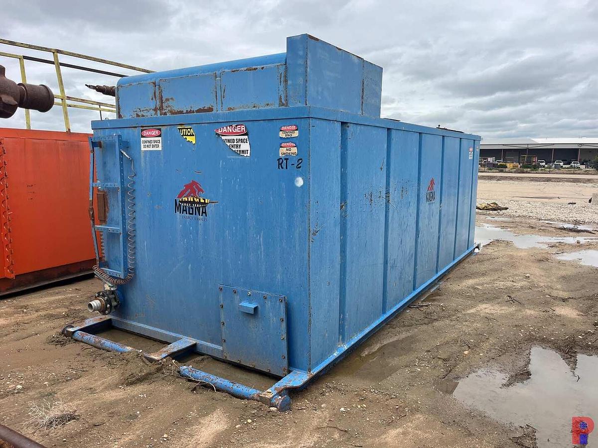 Used 22X8X6H CRIMPED STEEL REVERSE PIT W/ GAS BUSTER