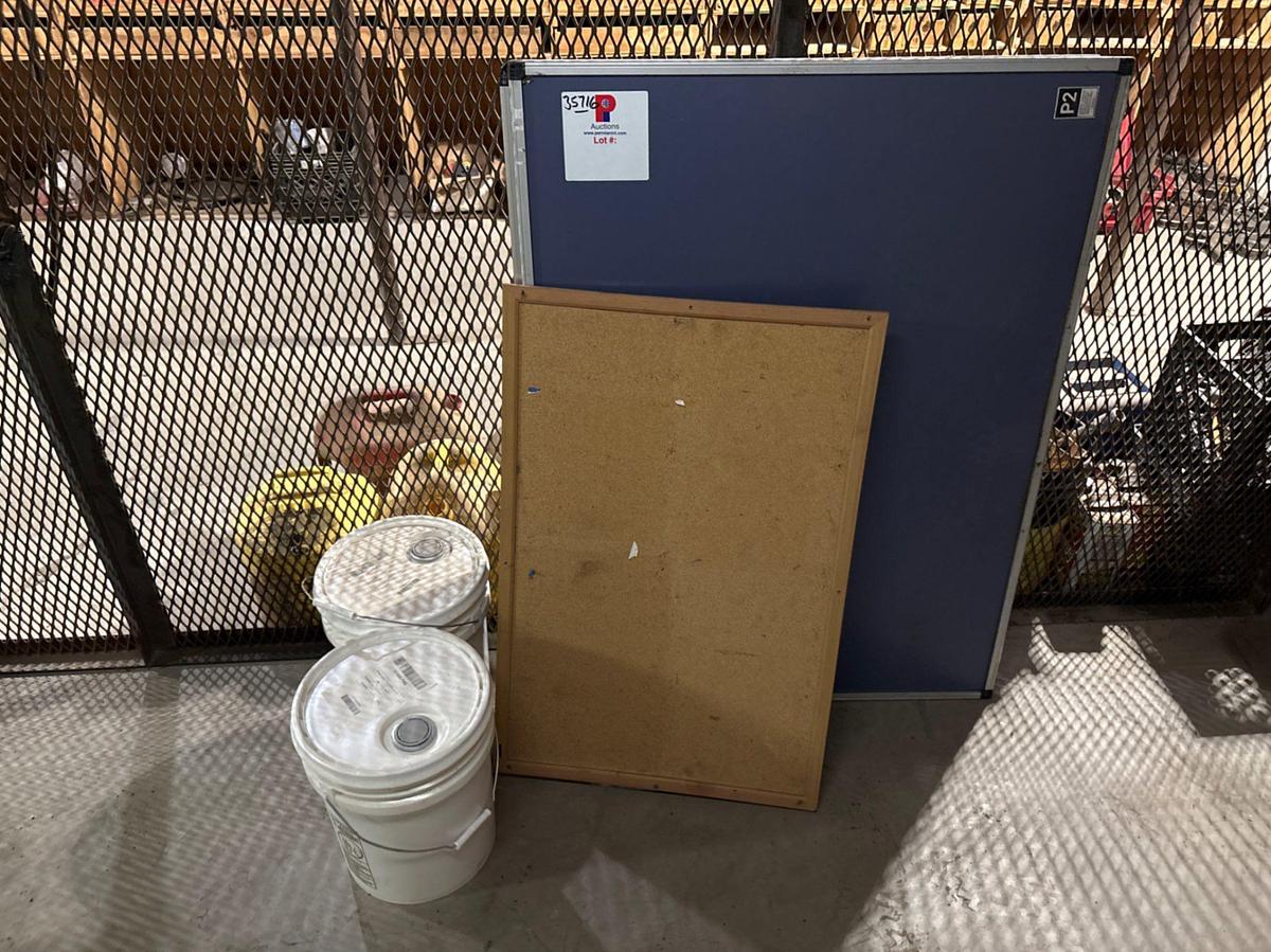 Used (2) 4’ x 3’ white boards & (2) buckets of superfilm fg trolley fluid