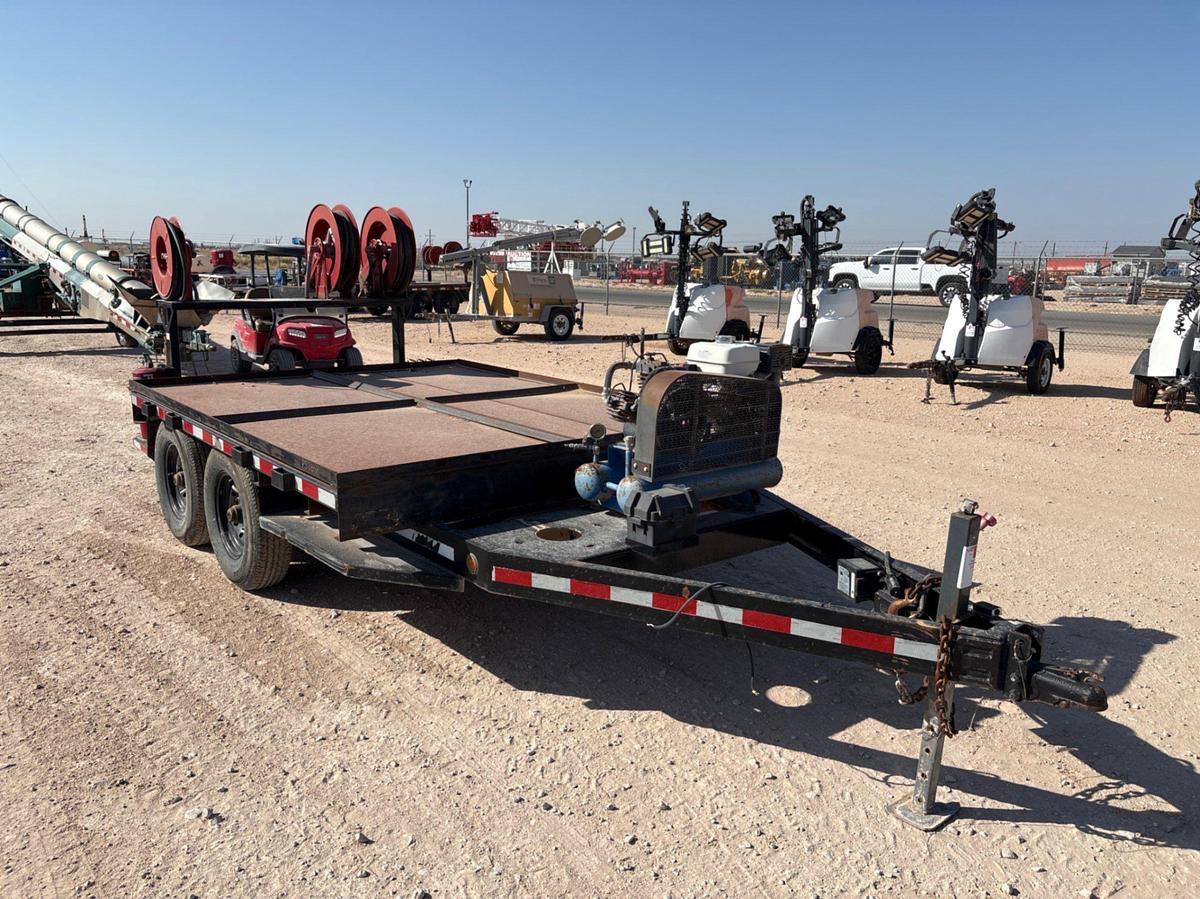 Used 2018 SAGE OIL VAC 12’ X 88” T/A BUMPER PULL LUBE TRAILER
