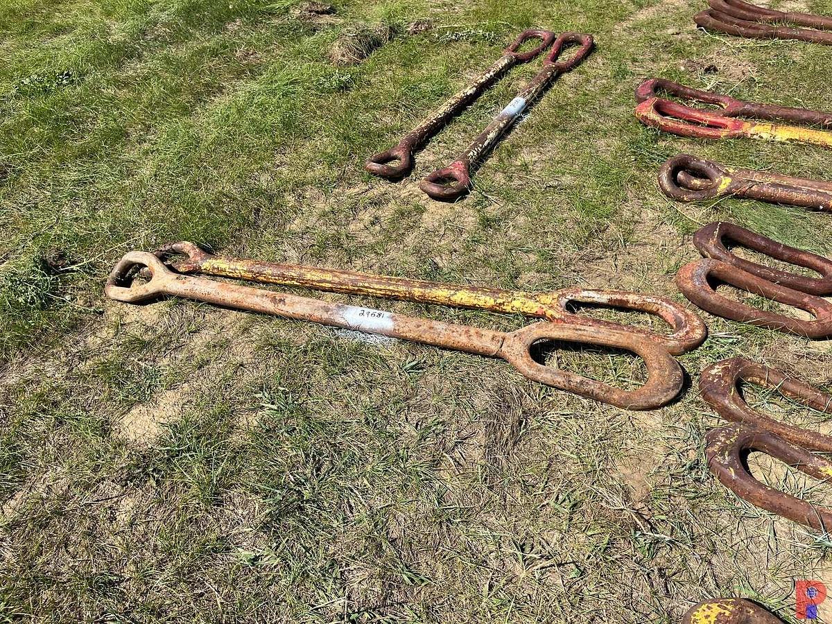 Used (2) 2” X 72” ELEVATOR LINKS