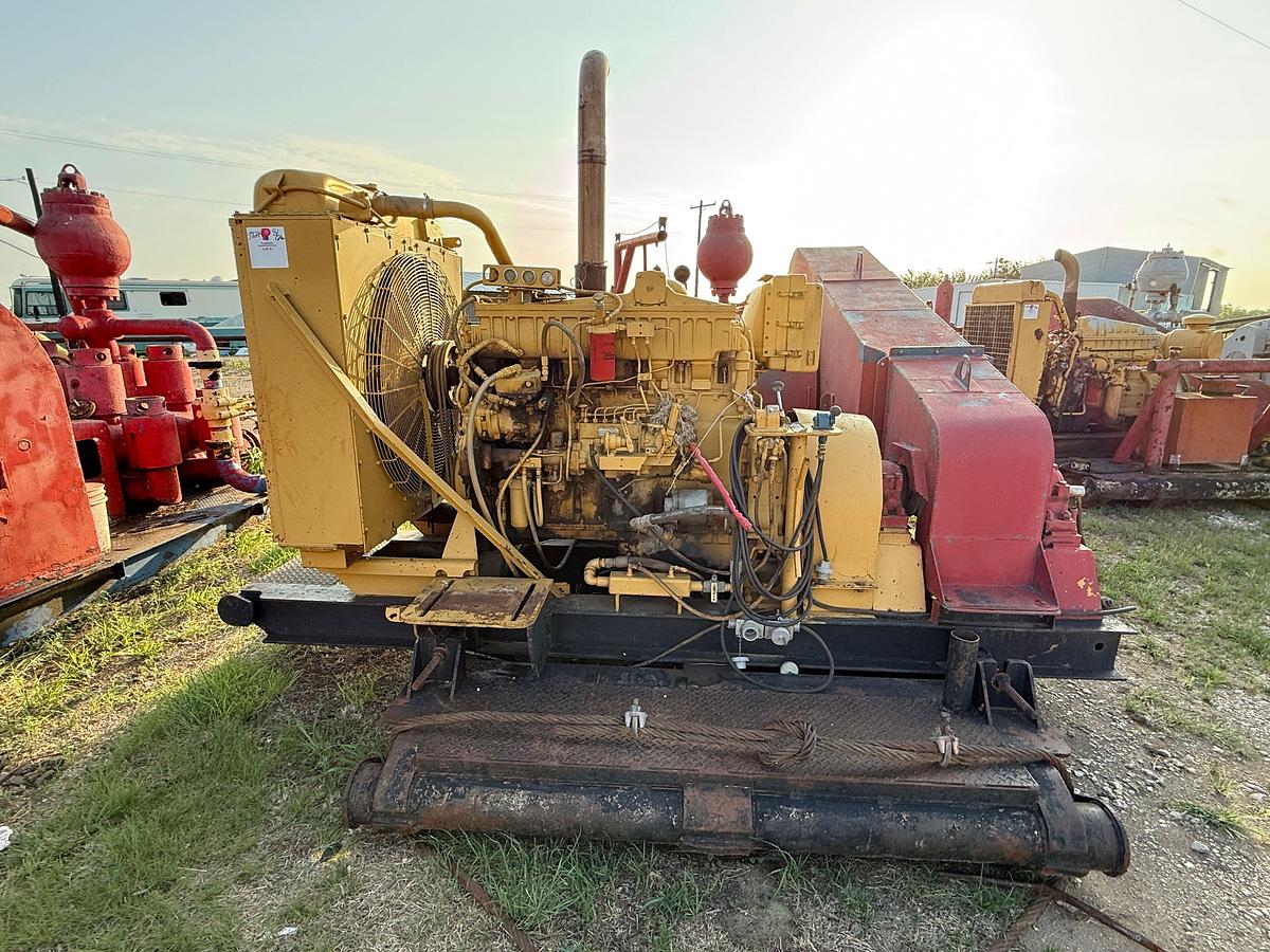 Used CONTINENTAL EMSCO D-300 DUPLEX MUD PUMP P/B CATERPILLAR 3406TA