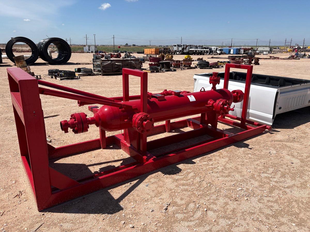 Used NTPV 16 X 96 10,000psi sand shark vertical separator