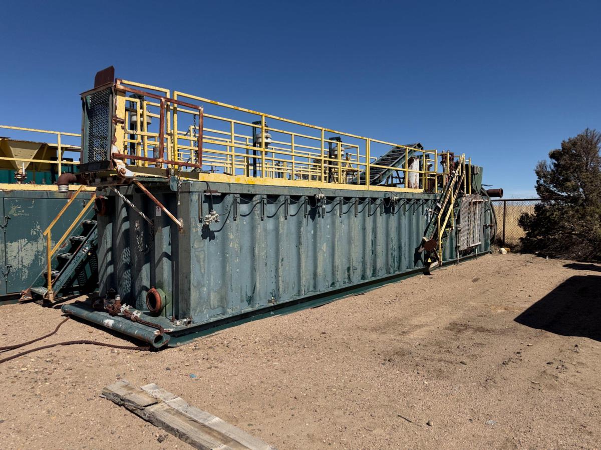 Used 450 BBL Drilling Rig Shale Shaker Mud Tank