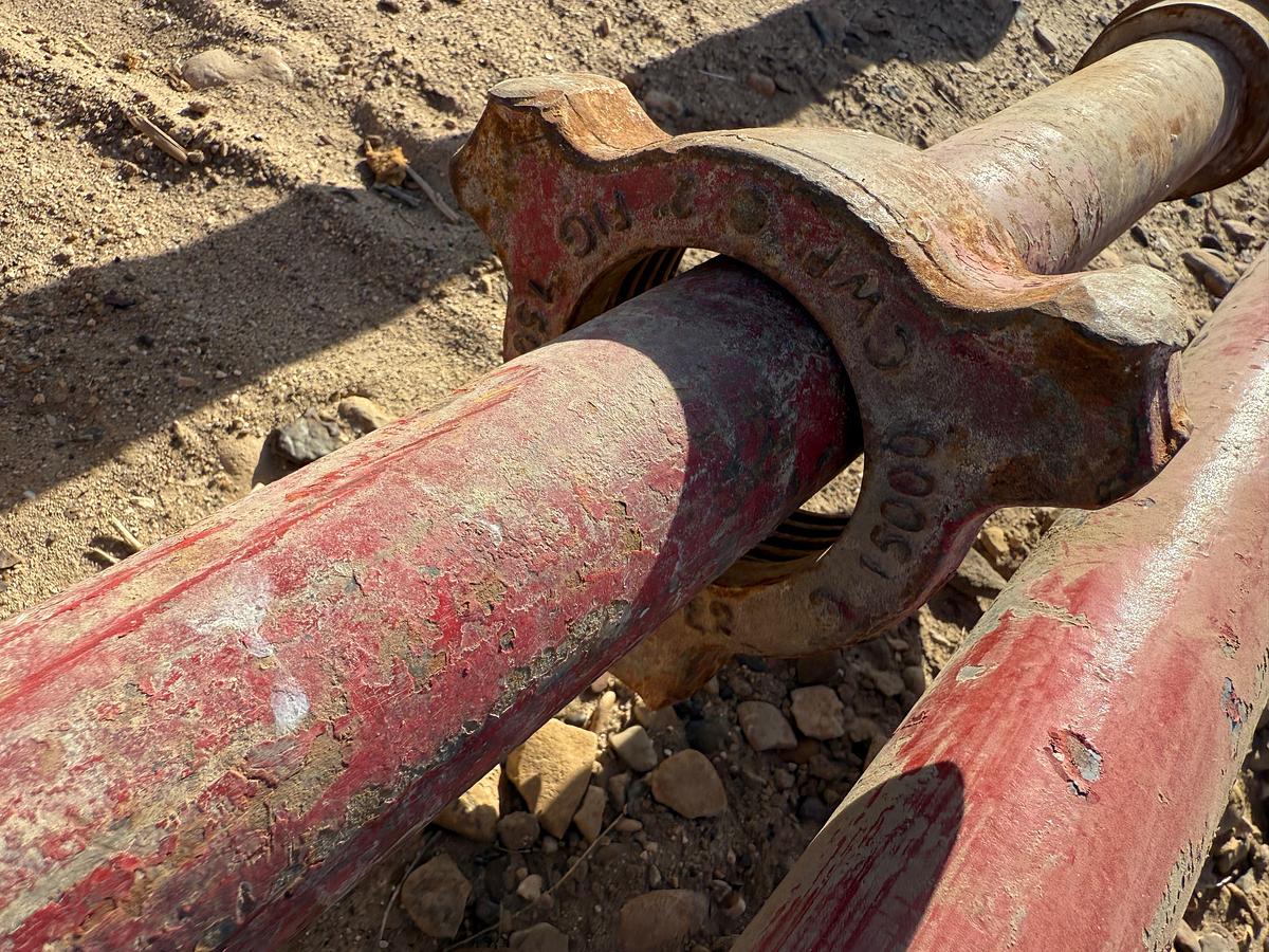 Used PALLET W/ (5 X $) JTS  VARIOUS LENGTHS 2” FIG 1502 15K WP FLOW IRON