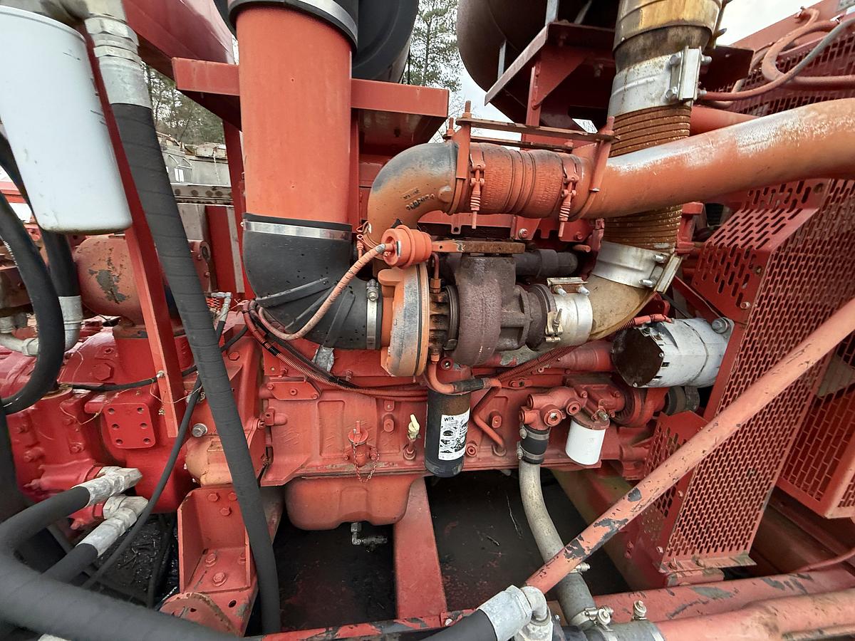 Used 26’ X 92” WELL SERVICE PUMP SKID W/ CUMMINS QSX15 400 HP & ALLISON HT750 POWER UNIT