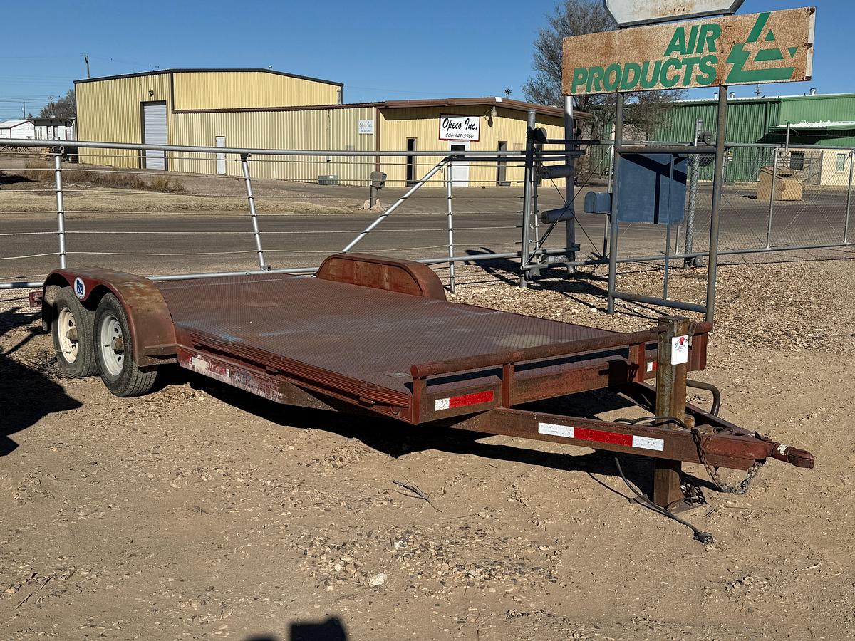 Used 2003 MAXEY TRAILERS 18' X 7' T/A BUMPER PULL CAR HAULER TRAILER