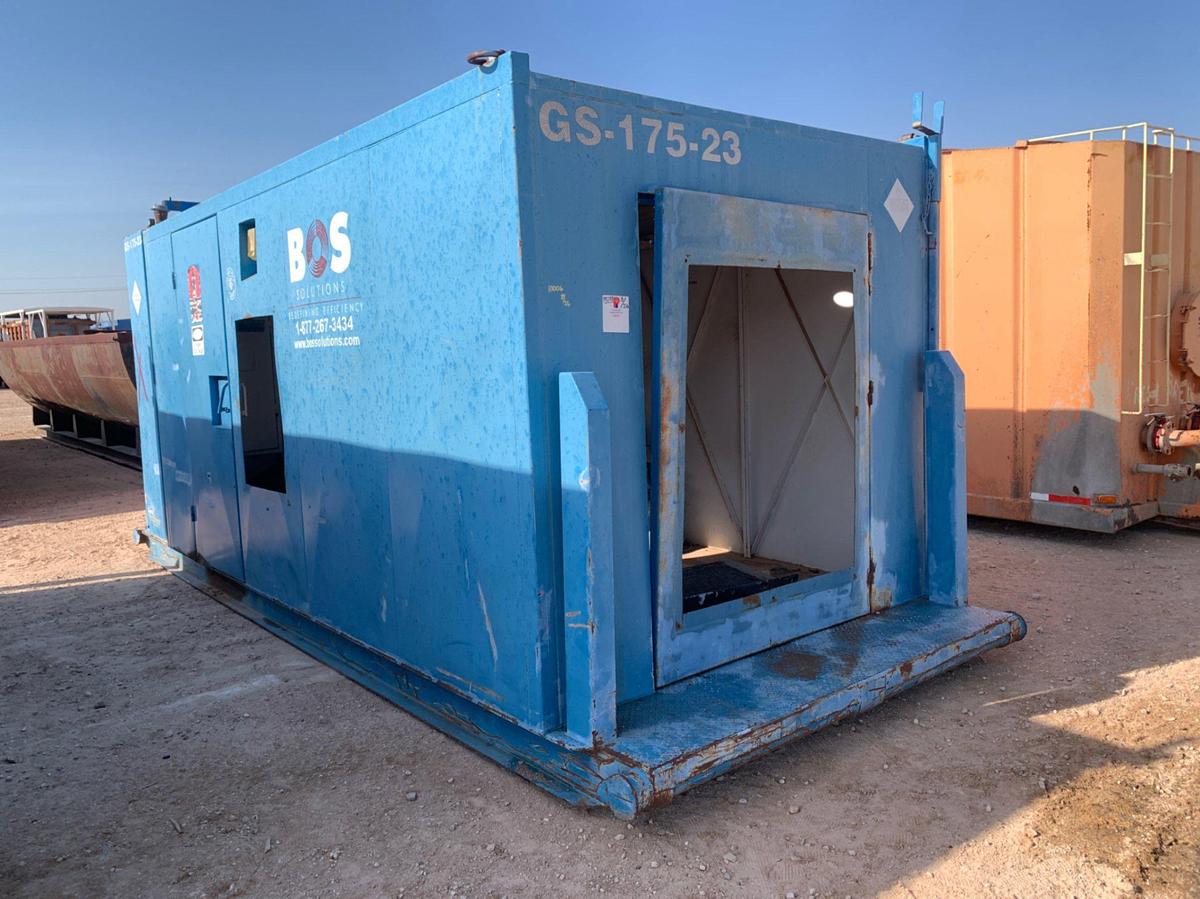 Used 22’ L x 8’ W x 9’ T Skidded Generator House