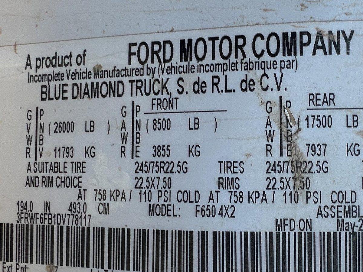 Used 2013 Ford F-650 Super Duty Tool Truck