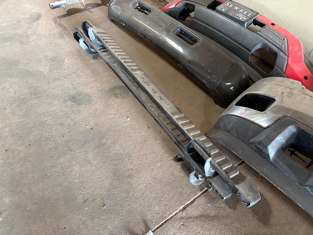 Used (5) pickup truck front bumpers & (2) ford running boards