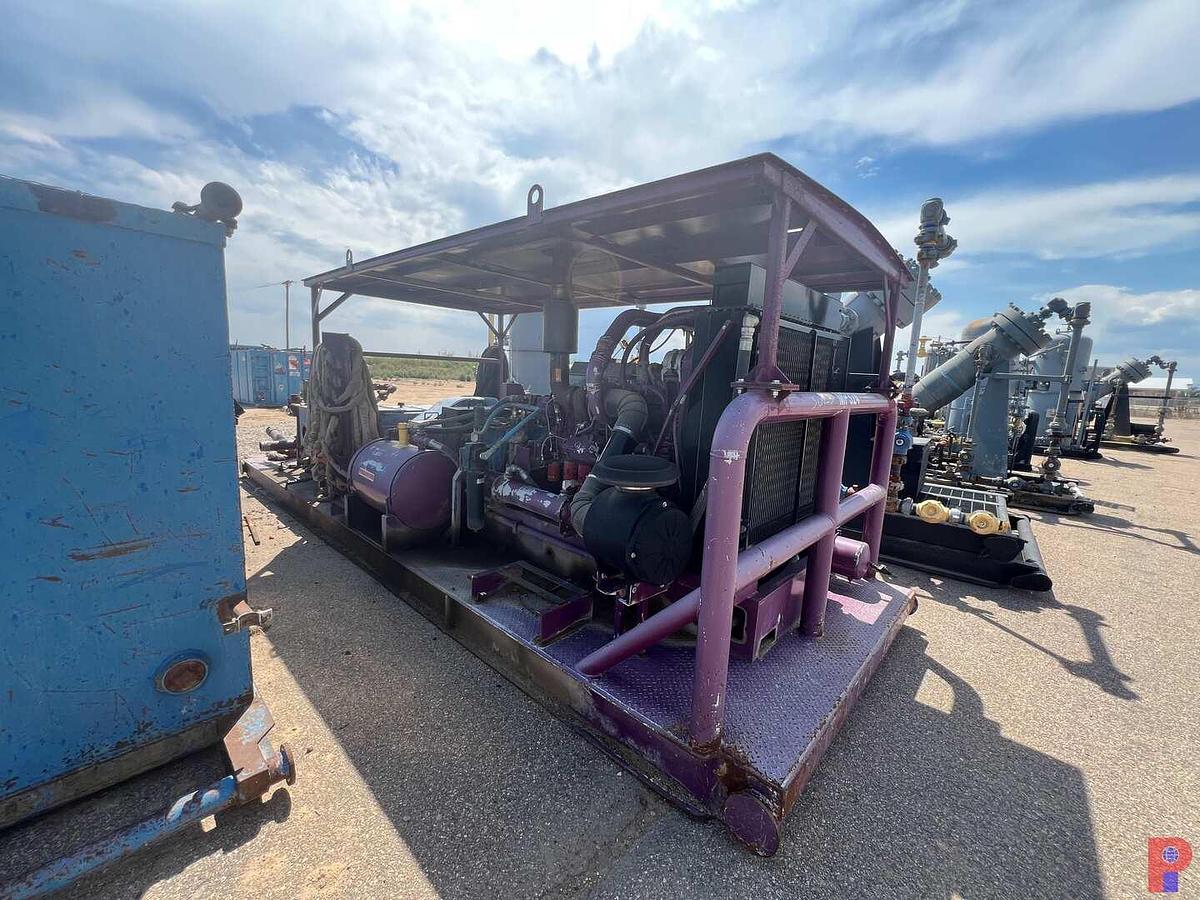 Used JWS 340 TRIPLEX PUMP P/B DETROIT DIESEL SERIES 60 ENGINE,