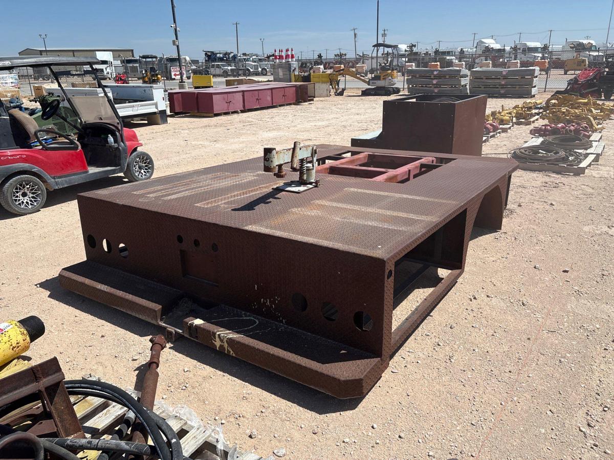 Used 11’ x 8.5’ flatbed wireline truck bed & wireline winch w/ 30”W drum