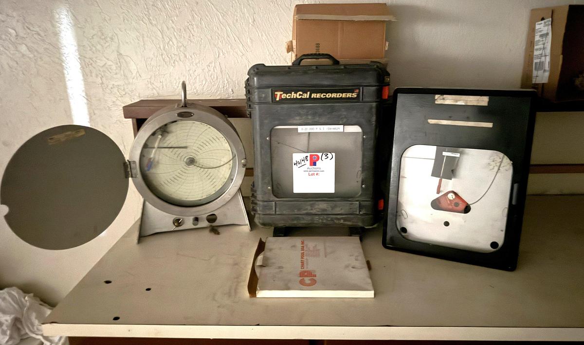 Used (1) MARTIN DECKER CP772M 4910 PSI (2) 20K PSI CHART RECORDERS