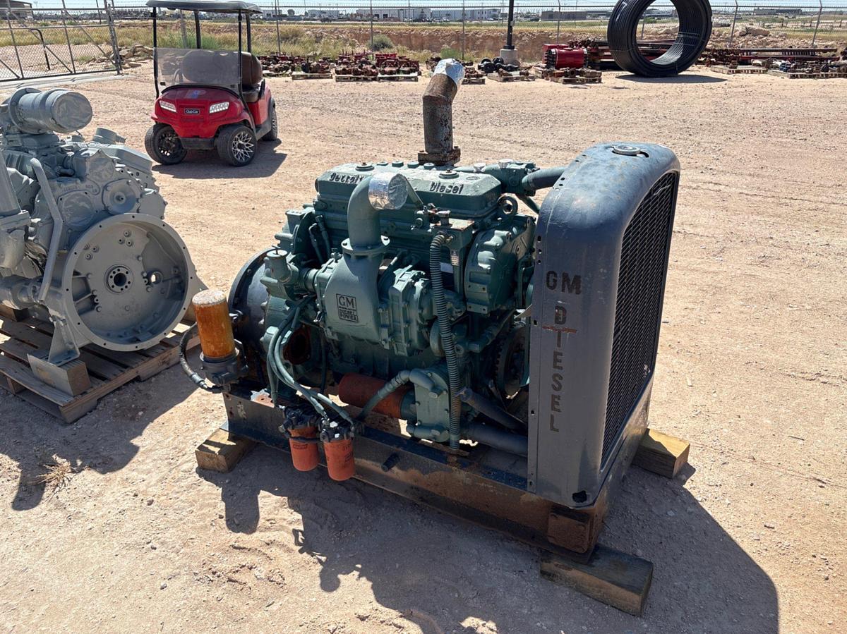 Used Detroit Diesel 4-71 engine w/ Radiator &Torque Converter