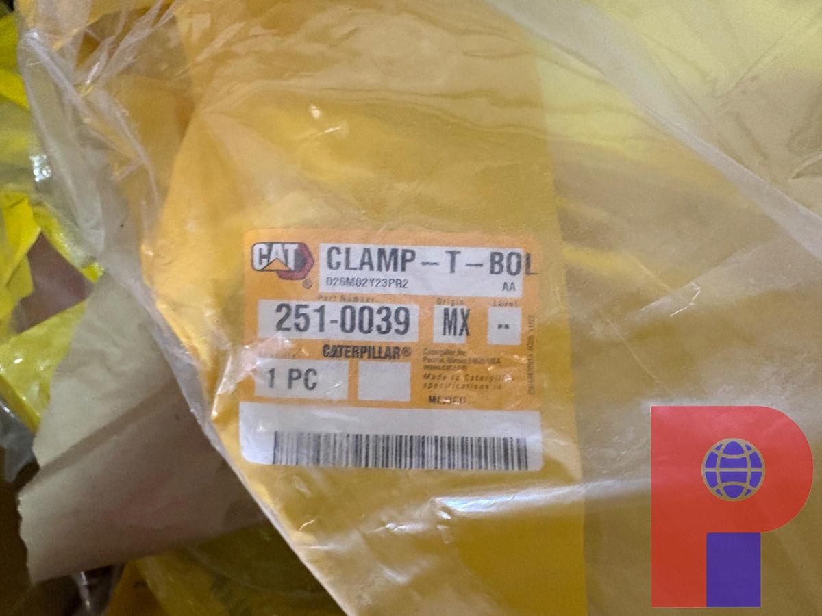 Used LOT OF ASSORTED CAT ENGINE PARTS, FUEL/OIL FILTERS, MOUNTING BRACKETS, ETC.