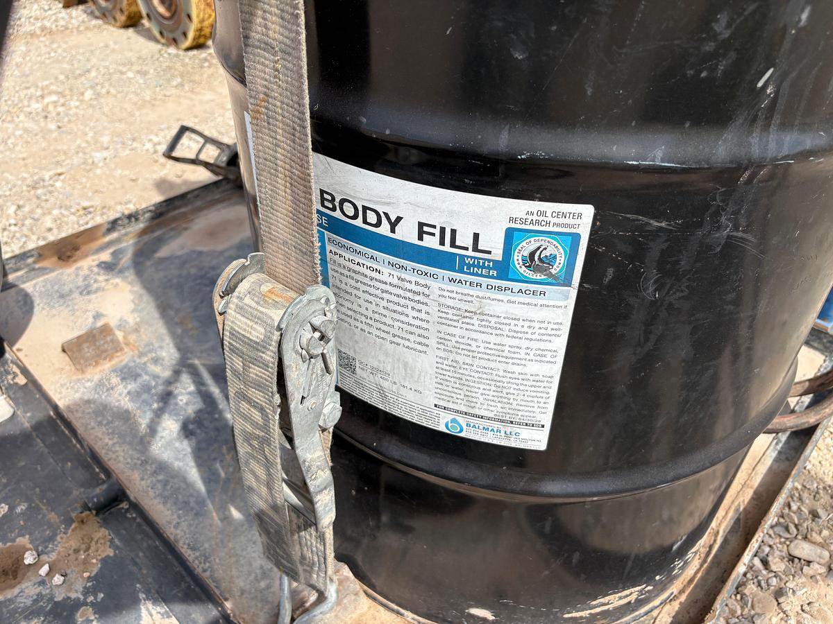 Used 7’ x 4’ pneumatic grease pump skid