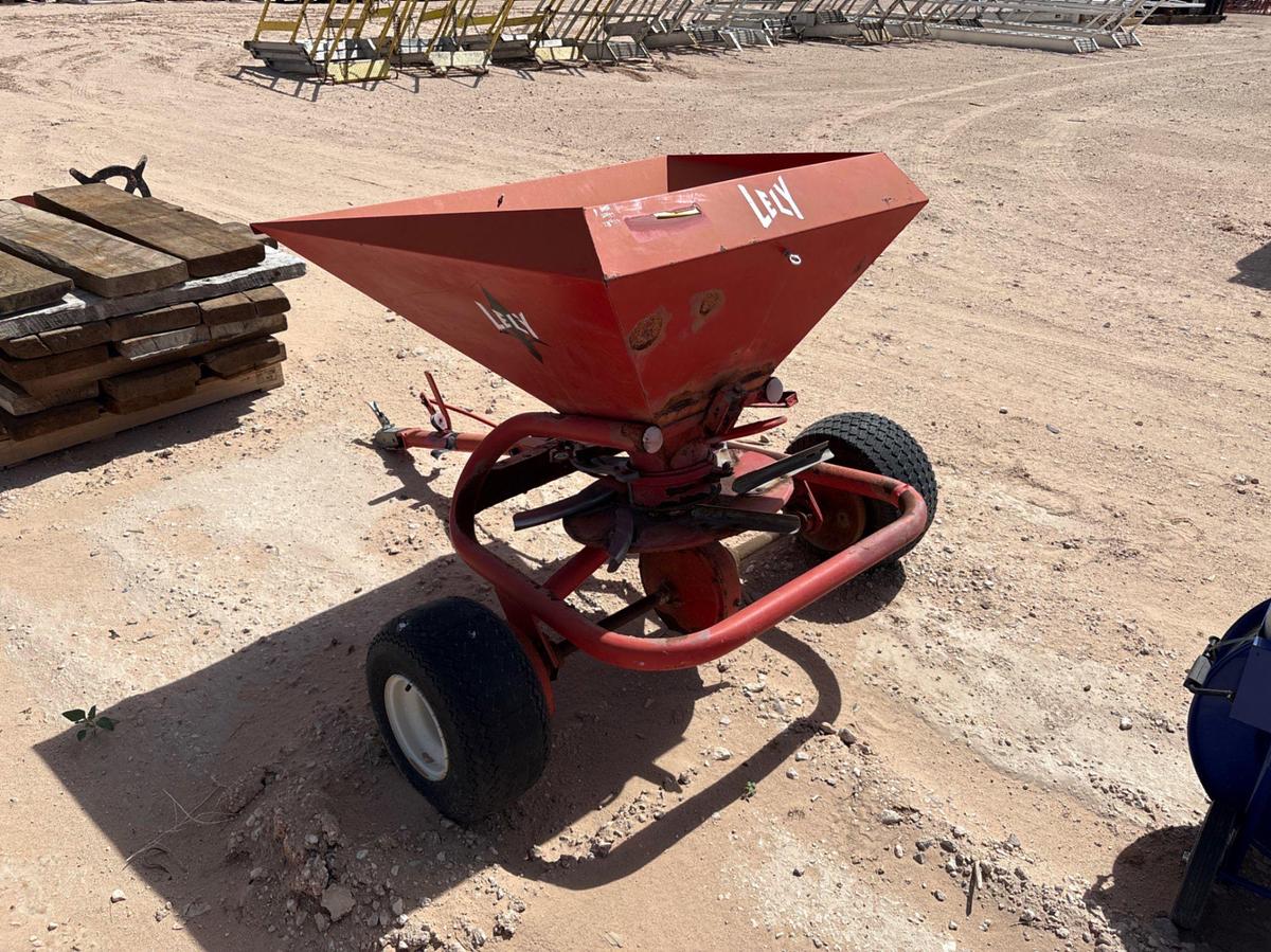 Used Lely pull behind broadcast spreader