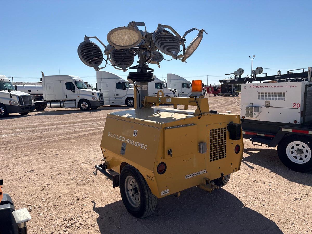 Used Allmand ECOLED S/a bumper pull LED light tower