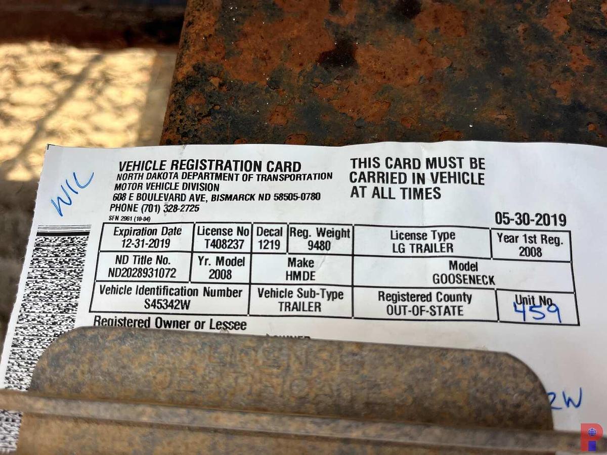 Used 2008 SHOPBUILT 30’ T/A GN TOOL TRAILER