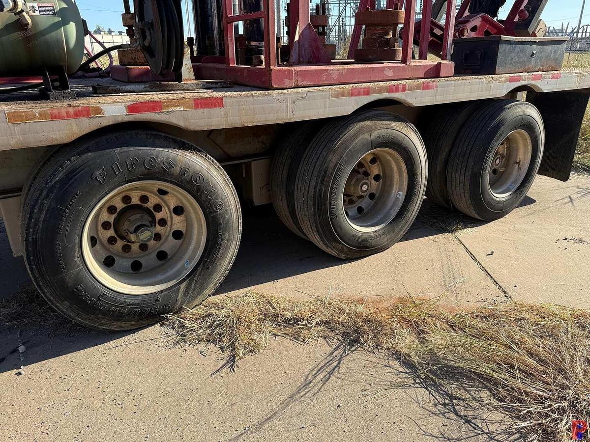 Used 2012 SERVA GROUP 54’ X 102” 3-AXLE COIL TUBING SUPPORT TRAILER