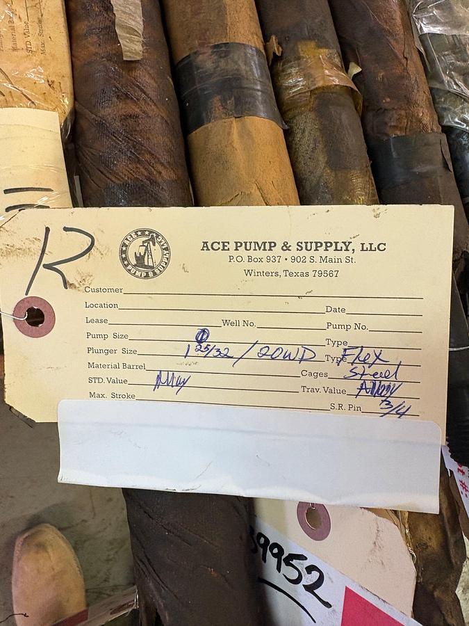 Used 1-25/32” 25WD FLEX CS/ STAND VALVE PLUNGER