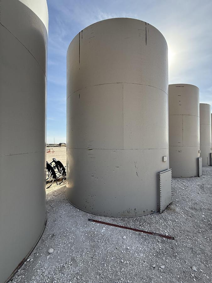 Used 2007 CRALL PRODUCTS 12’ DIA X 15’ H 300 BBL CRUDE OIL STORAGE TANK