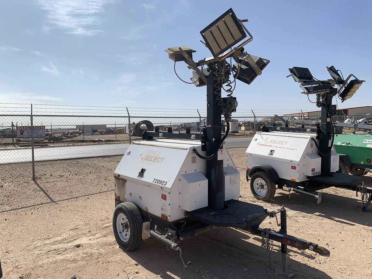 Used 2015 MAGNUM TRAILERS MLT4060K S/A BUMPER PULL 6KW LED LIGHTTOWER