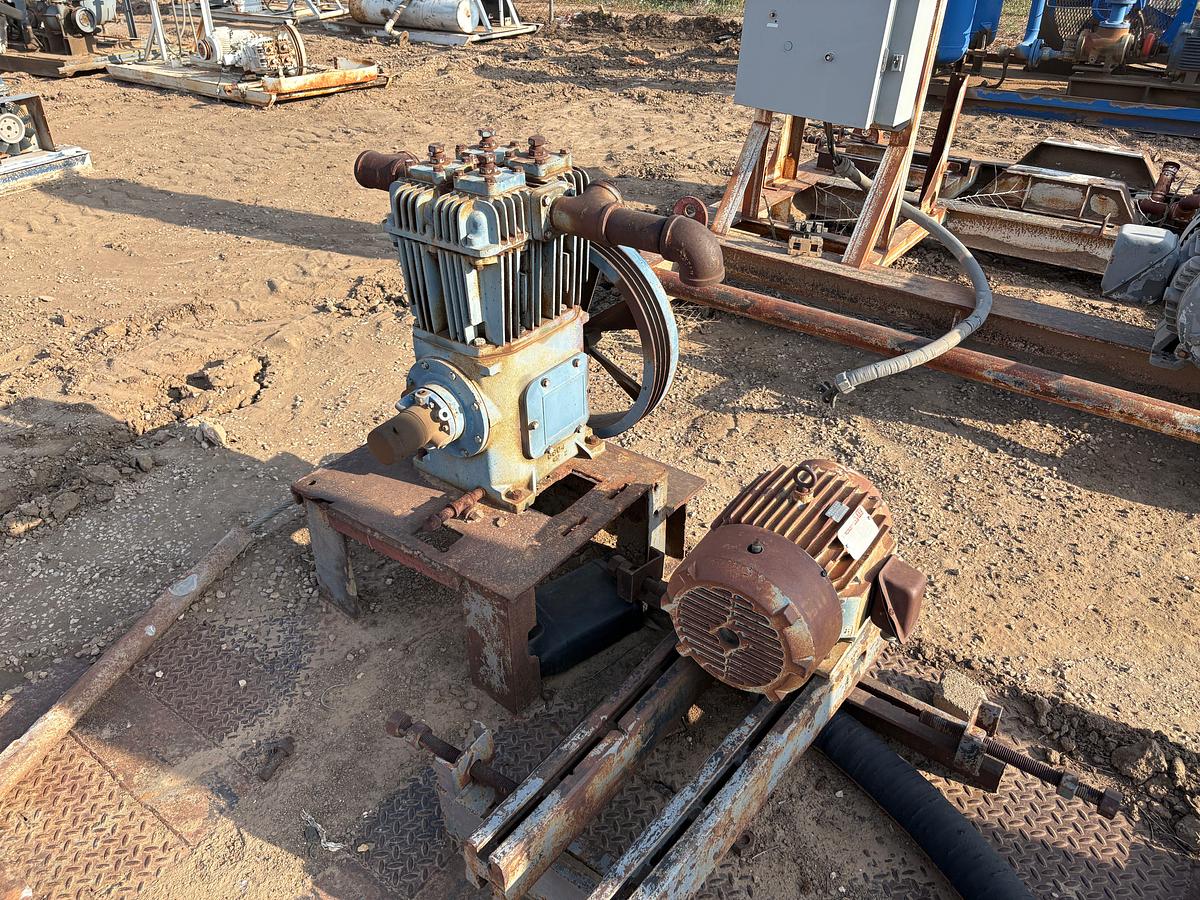 Used (3) skidded air compressor units, incomplete
