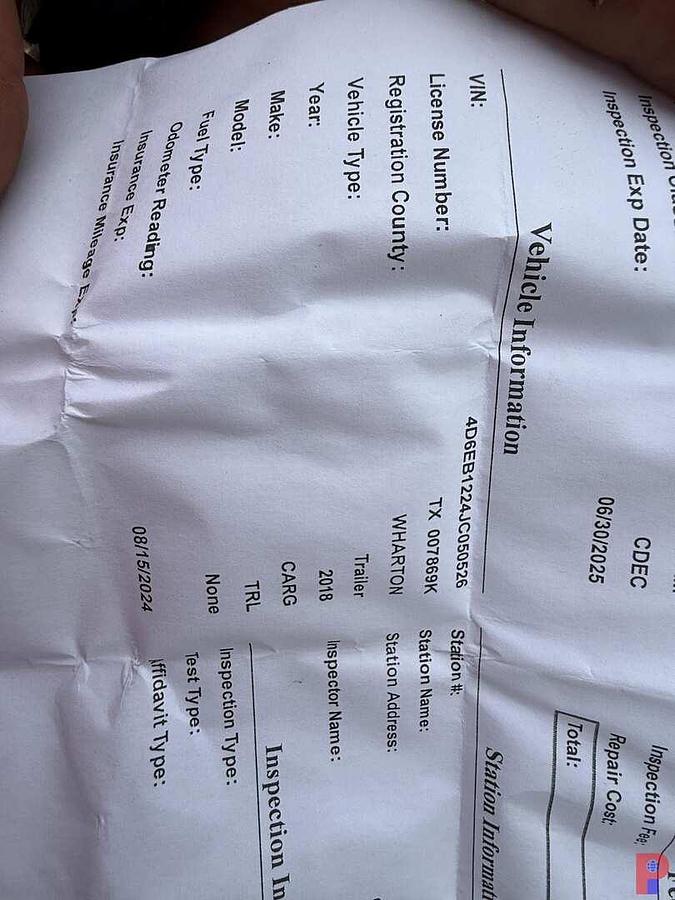 Used 2018 CARGO CRAFT 12’ T/A BUMPER PULL CREW / DOGHOUSE TRAILER