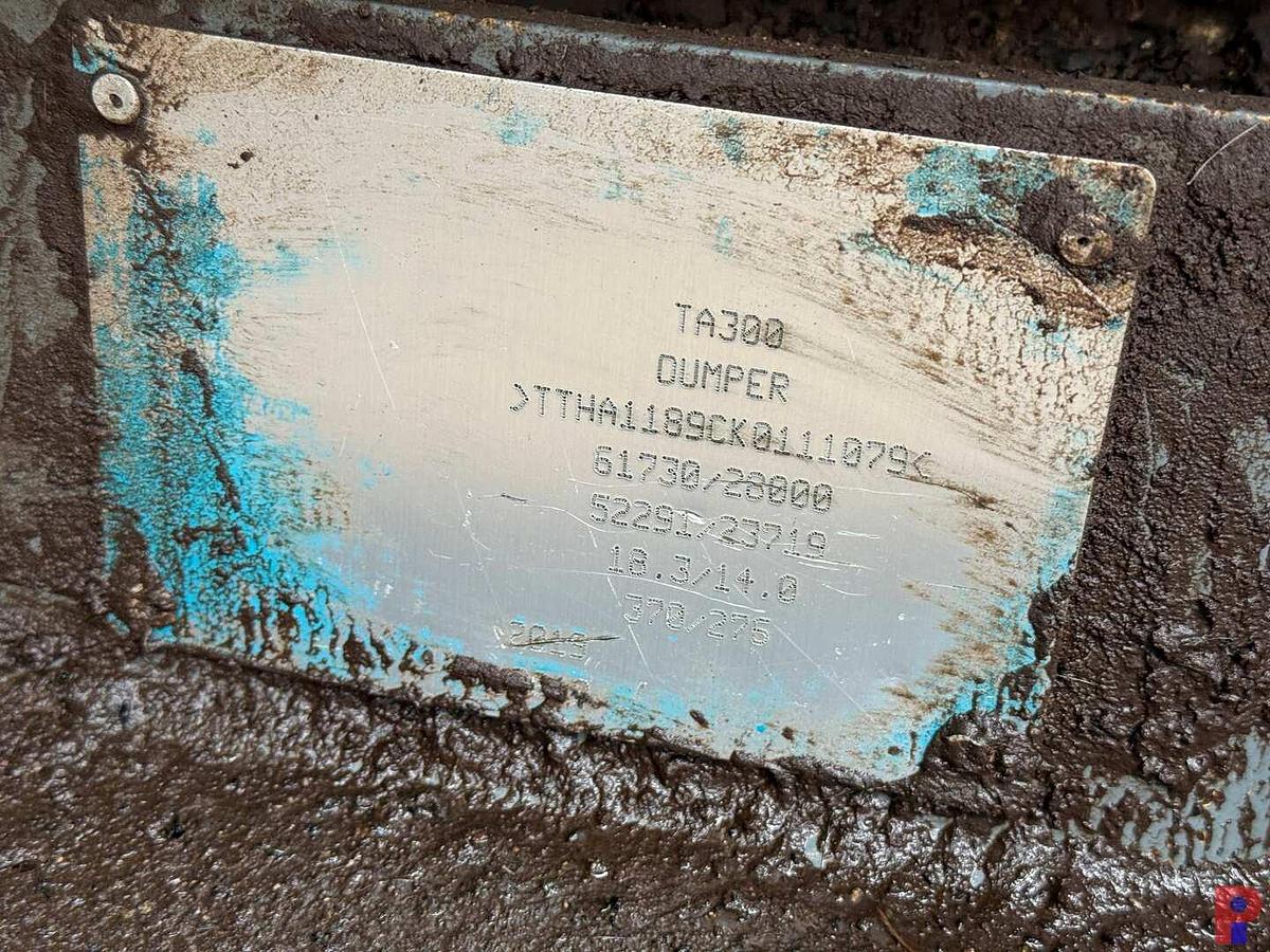 Used 2019 TEREX TA300 ARTICULATED DUMP TRUCK