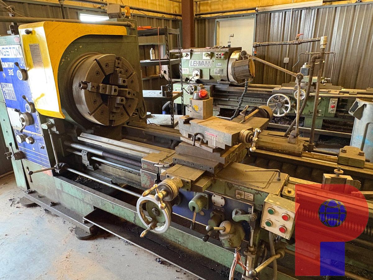 Used KINGSTON HK-3000 OIL COUNTRY 30”HNL HOLLOW SPINDLE LATHE